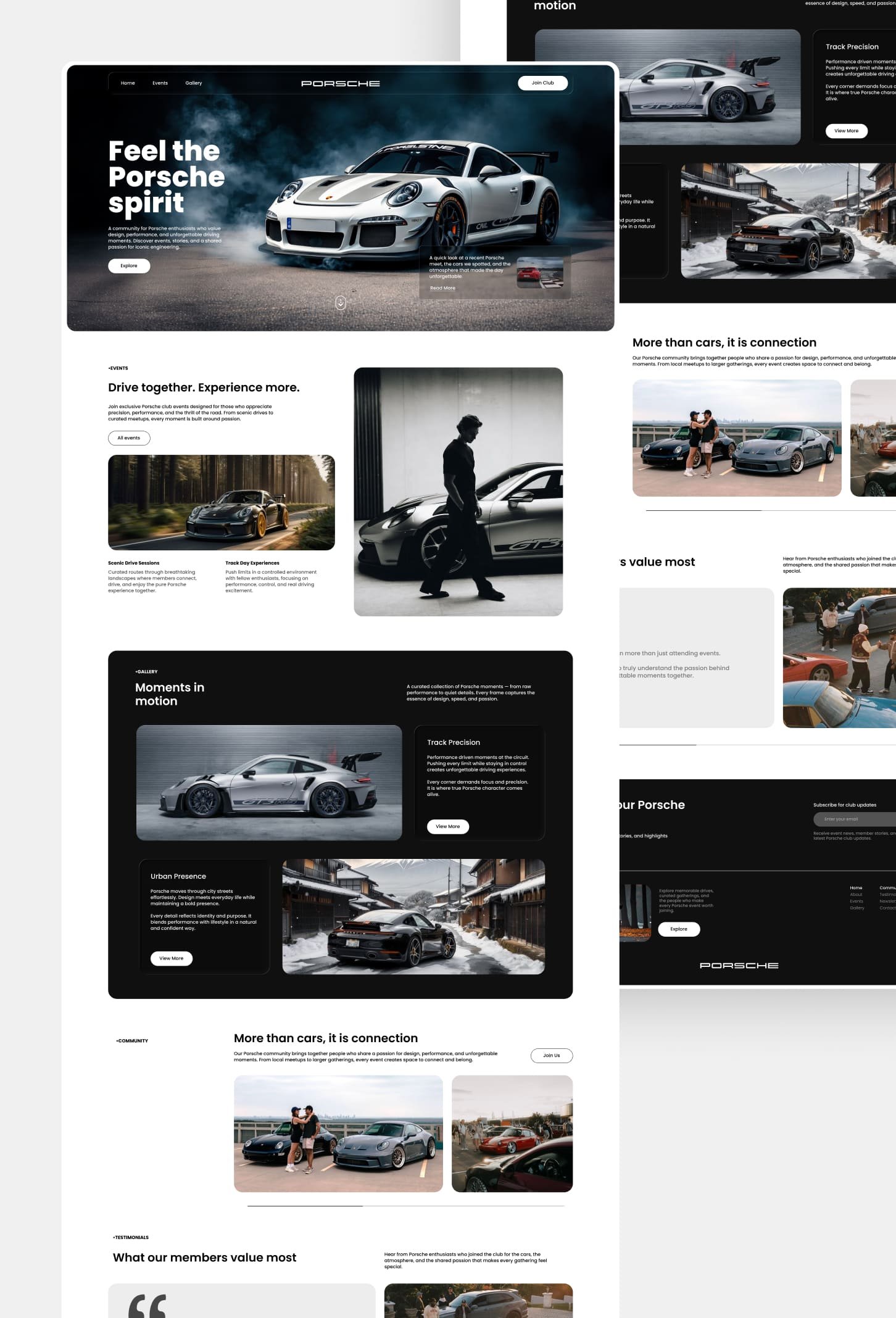 Porsche Fan Club expanded automotive community presentation